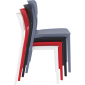 Комплект пластиковых стульев Siesta Contract Monna Set 4 стеклопластик оливковый Фото 10