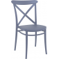 Комплект пластиковых стульев Siesta Contract Cross Set 2 стеклопластик темно-серый Фото 5