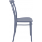 Комплект пластиковых стульев Siesta Contract Cross Set 4 стеклопластик темно-серый Фото 6
