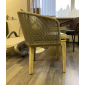 Кресло деревянное плетеное Tagliamento Flores акация, алюминий, роуп, полиэстер натуральный Фото 20