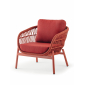 Комплект лаунж мебели Grattoni Elba алюминий, роуп, олефин красный Фото 5