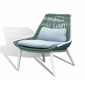 Комплект плетеной мебели Grattoni Como алюминий, роуп, олефин белый, зеленый, бежевый Фото 7