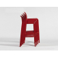 Комплект пластиковых полубарных стульев Nardi Lido Mini Set 2 стеклопластик красный Фото 4
