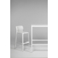 Комплект пластиковых барных стульев Nardi Net Stool Set 2 стеклопластик белый Фото 4