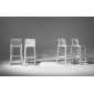 Комплект пластиковых барных стульев Nardi Net Stool Set 4 стеклопластик белый Фото 5