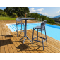 Комплект пластиковых барных складных столов Siesta Contract Sky Folding Bar Table 60 Set 2 сталь, пластик темно-серый Фото 17