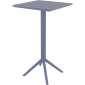 Комплект пластиковых барных складных столов Siesta Contract Sky Folding Bar Table 60 Set 2 сталь, пластик темно-серый Фото 10
