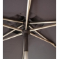 Зонт профессиональный Scolaro Lido Titanium алюминий, акрил титан, слоновая кость Фото 5