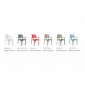 Кресло пластиковое Nardi Costa стеклопластик красный Фото 3