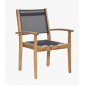 Кресло деревянное Tagliamento Halikarnas Textilene ироко, текстилен Фото 5