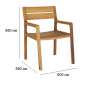 Кресло деревянное Tagliamento Ege ироко Фото 2