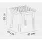 Столик деревянный кофейный Tagliamento Side Table ироко Фото 2