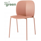 Стул пластиковый Scab Design Mentha Go Green сталь, технополимер карамельный Фото 1