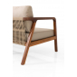 Комплект деревянной плетеной мебели Tagliamento Idea ироко, роуп, ткань Фото 15