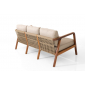 Комплект деревянной плетеной мебели Tagliamento Idea ироко, роуп, ткань Фото 7