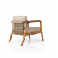 Комплект деревянной плетеной мебели Tagliamento Idea ироко, роуп, ткань Фото 10