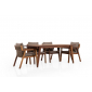 Комплект деревянной плетеной мебели Tagliamento Idea ироко, роуп, ткань Фото 5