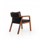 Кресло деревянное плетеное с подушками Tagliamento Idea ироко, роуп, ткань Фото 4