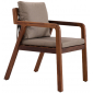 Кресло деревянное плетеное с подушками Tagliamento Idea ироко, роуп, ткань Фото 1