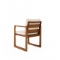 Кресло деревянное с подушками Tagliamento Deep ироко, ткань Фото 6