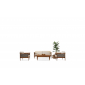 Комплект деревянной плетеной мебели Tagliamento Knob ироко, роуп, ткань Фото 4