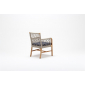 Кресло деревянное плетеное с подушкой Tagliamento Palma каштан, искусственный ротанг, олефин Фото 4