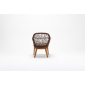 Кресло деревянное плетеное с подушкой Tagliamento Rosemary каштан, искусственный ротанг, олефин Фото 4