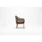 Кресло деревянное плетеное с подушкой Tagliamento Rosemary каштан, искусственный ротанг, олефин Фото 5