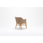 Кресло деревянное плетеное с подушкой Tagliamento Fungo каштан, искусственный ротанг, олефин Фото 7