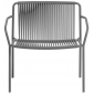 Лаунж-кресло металлическое PEDRALI Tribeca сталь, ПВХ антрацит Фото 1