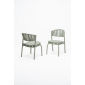 Комплект обеденной мебели RosaDesign Bonnie алюминий, роуп, тик натуральный, пустынный микс Фото 7