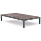 Столик ламинированный журнальный PAPATYA Slim Center Low Table (D) алюминий, нержавеющая сталь, компакт-ламинат HPL Фото 1