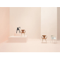 Кресло пластиковое PEDRALI Fox сталь, ясень, стеклопластик беленый ясень, голубой Фото 8
