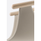 Кресло пластиковое PEDRALI Fox сталь, ясень, стеклопластик беленый ясень, песочный Фото 6