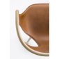 Кресло деревянное с обивкой PEDRALI Fox сталь, ясень, натуральная кожа беленый ясень, коричневый Фото 11