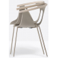 Кресло пластиковое PEDRALI Fox ясень, сталь, стеклопластик беленый ясень, песочный Фото 4