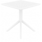 Комплект пластиковой мебели Siesta Contract Sky 70 Air сталь, стеклопластик белый Фото 9
