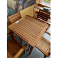Кресло деревянное с подушкой WArt Stock ироко, ткань Etisilk натуральный, зеленый Фото 8