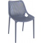 Комплект пластиковой мебели Siesta Contract Octopus Air сталь, стеклопластик темно-серый Фото 4