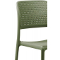 Комплект пластиковых стульев Nardi Bora Bistrot Set 4 стеклопластик агава Фото 3