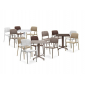 Комплект пластиковых стульев Nardi Bora Bistrot Set 4 стеклопластик агава Фото 6