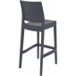 Комплект пластиковых барных стульев Siesta Contract Maya Bar 75 Set 2 стеклопластик темно-серый Фото 5