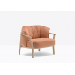 Кресло деревянное с подушкой PEDRALI Lamorisse Lounge ясень, ткань Фото 4