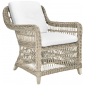 Кресло плетеное с подушками JANUS et Cie Arbor Alta алюминий, искусственный ротанг, акрил бежевый Фото 1