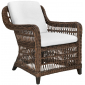 Кресло плетеное с подушками JANUS et Cie Arbor Alta алюминий, искусственный ротанг, акрил коричневый Фото 1