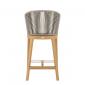 Кресло полубарное деревянное плетеное JANUS et Cie Heron тик, алюминий, роуп натуральный, песочный Фото 3