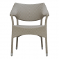 Кресло плетеное JANUS et Cie Amari алюминий, искусственный ротанг палладиевый саржевый Фото 4