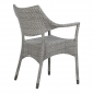 Кресло плетеное JANUS et Cie Amari алюминий, искусственный ротанг дымчатый Фото 3