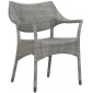 Кресло плетеное JANUS et Cie Amari алюминий, искусственный ротанг дымчатый Фото 1