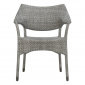 Кресло плетеное JANUS et Cie Amari алюминий, искусственный ротанг дымчатый Фото 4